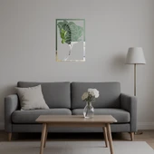 Modern Çiçek Desenli Dekoratif Aynalı Tablo thumbnail 5