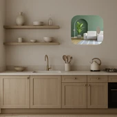 Vintage Dokunuşlar Dekoratif Aynalı Tablo thumbnail 3