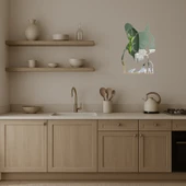 Modern Köpek Yüzü Duvar Aynalı Tablosu thumbnail 3