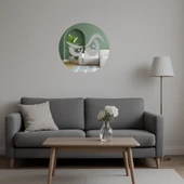 Kaş Kaldıran Emoji Dekoratif Aynalı Tablo thumbnail 5