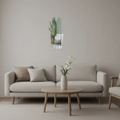 Aloe Vera Tasarımlı  Aynalı Tablo thumbnail 1