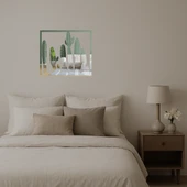 Kaktüs Tasarımlı Dekoratif İç Mekan Aynalı Tablo thumbnail 2