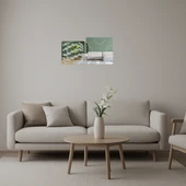 Sanatsal Çizim İç Mekan Dekoratif Aynalı Tablo thumbnail 1