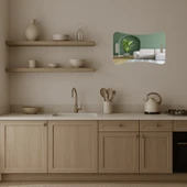 Abstrakt Renkli  Dekoratif Aynalı Tablo thumbnail 3