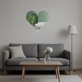 Kalp ve Aşk Figürlü Modern Aynalı Tablo thumbnail 5