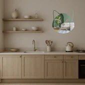 Somurtkan Kedi Emoji Dekoratif Aynalı Tablo thumbnail 3