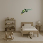 Dekoratif Polis Revolver Aynalı Tablo thumbnail 2