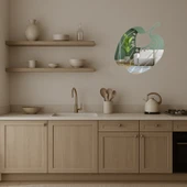 Yarım Kırmızı Biber Desenli Dekoratif Aynalı Tablo thumbnail 5