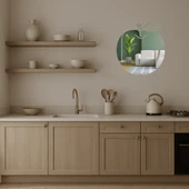 Yapraklı Elma Tasarımlı Dekoratif Aynalı Tablo thumbnail 3