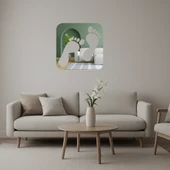 Ayak İzi Tasarımlı Dekoratif Aynalı Tablo thumbnail 1