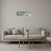 Ellerle Hoş Geldiniz Dekoratif  Aynalı Tablo thumbnail 1