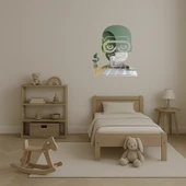 Bilim Adamı Emoji Dekoratif Aynalı Tablo thumbnail 4