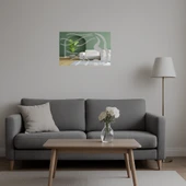 Modern Yüzler İllüstrasyonu Dekoratif Aynalı Tablo thumbnail 5