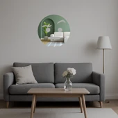 Kaldırılmış Kaşlı Emoji  Dekoratif Aynalı Tablo thumbnail 2