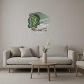 Kitap Seti Temalı  Dekoratif Aynalı Tablo thumbnail 1