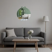 Sevimli İfade Emoji Tasarımlı Dekoratif Duvar Aynalı Tablosu thumbnail 5