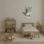 Mutlu Arı ve Kitap Tasarımlı Dekoratif Aynalı Tablo thumbnail 3