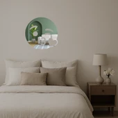 Öpücük Gönderen Yüz İfadeli Dekoratif Aynalı Tablo thumbnail 3