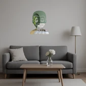 Şık Smokiniyle Emoji Adam Dekoratif Aynalı Tablo thumbnail 5