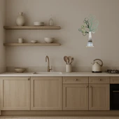 Yuvarlak Ağaç Tasarımlı Dekoratif Duvar Aynalı Tablosu thumbnail 2