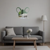 Sevimli Fare Yüzü  Dekoratif Aynalı Tablo thumbnail 5