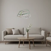 Altın Çubuk Motifli  Dekoratif Aynalı Tablo thumbnail 1