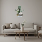 Kardan Adam Temalı Kış Dekoratif  Aynalı Tablo thumbnail 1