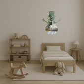 Kardan Adam Temalı Kış Dekoratif  Aynalı Tablo thumbnail 2