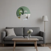 El Ağız Üzerinde Yüz İfadeli Dekoratif Aynalı Tablo thumbnail 5