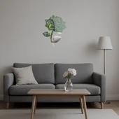 Çiçek Desenli Dekoratif Aynalı Tablo thumbnail 4