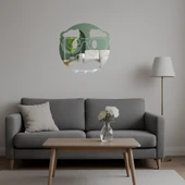 Maskeli Yüz İfadeli Dekoratif Duvar Aynalı Tablosu thumbnail 5