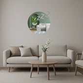 Uyuyan Surat Emoji Dekoratif Aynalı Tablo thumbnail 1