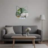 Somurtkan Kedi Emoji Dekoratif Aynalı Tablo thumbnail 5