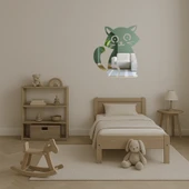 Sevimli Kedi Gülümseme Aynalı Tablosu thumbnail 4