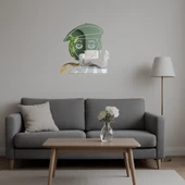 Sanatçı Kadın Emoji Dekoratif Aynalı Tablo thumbnail 5