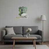 Doğal Yaşam Temalı Baykuş Dekoratif  Aynalı Tablo thumbnail 5