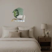 Sanatçı Kadın Emoji Dekoratif Aynalı Tablo thumbnail 1