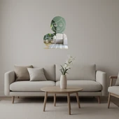 Anne ve Erkek Çocuk Emoji Aile Dekoratif Aynalı Tablo thumbnail 1