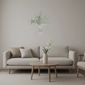 Doğal  Ağaç Tasarımlı Dekoratif Duvar Aynalı Tablosu thumbnail 1