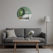 Hafif Gülümseyen Yüz Dekoratif Aynalı Tablo - 3mm thumbnail 5