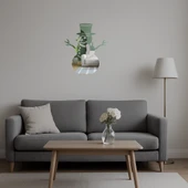 Kardan Adam Temalı Kış Dekoratif  Aynalı Tablo thumbnail 5