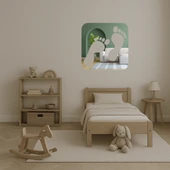 Ayak İzi Tasarımlı Dekoratif Aynalı Tablo thumbnail 4