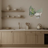 Renkli Kelebek Dekoratif Aynalı Tablo thumbnail 4