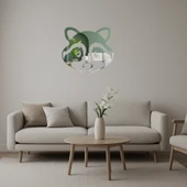 Sevimli Rakun Yüzü Dekoratif Duvar Aynalı Tablosu thumbnail 1