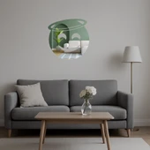 Melek Yüzlü Gülümseme Dekoratif Aynalı Tablo - 3mm thumbnail 5