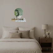 Zombi Adam Emoji Dekoratif Aynalı Tablo thumbnail 2