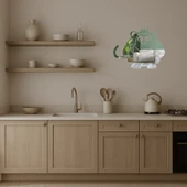 Maymun Figürlü Dekoratif Aynalı Tablo thumbnail 3