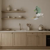 Kayakçı Kış Sporları Temalı Duvar Aynalı Tablosu thumbnail 4