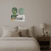 İç Mekan Dekoratif Aile: Anne, Baba ve Oğullar Emoji Aynalı Tablosu thumbnail 2