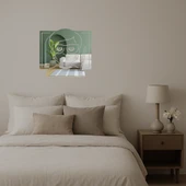 Öğretmen Kadın Emoji Dekoratif Aynalı Tablo thumbnail 2